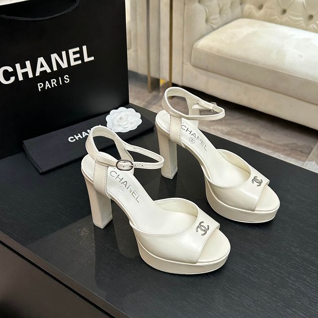 CC original suede calfskin 110mm sandals CH00356