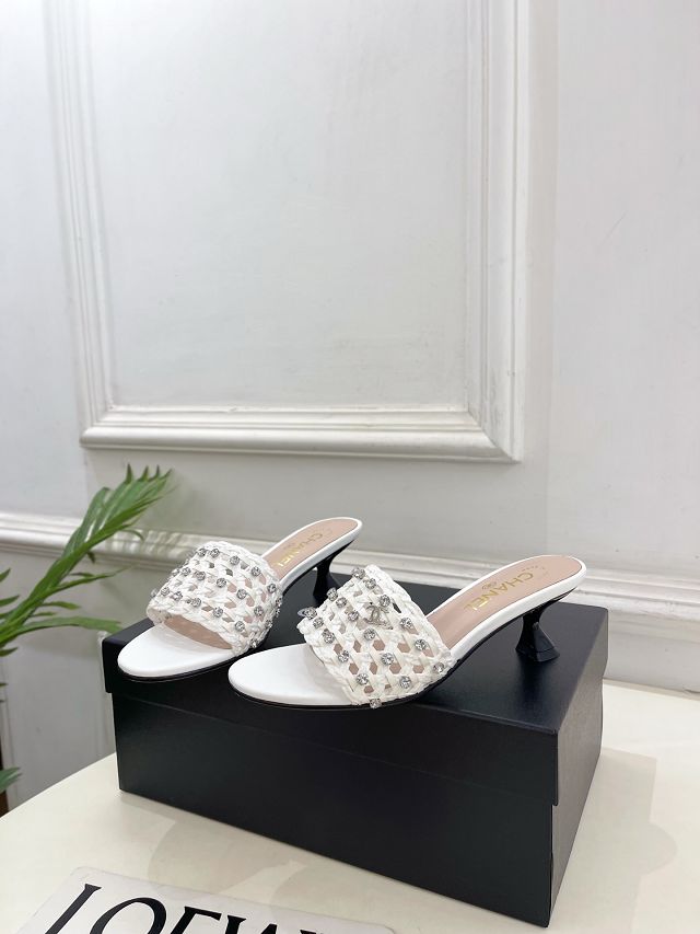 CC original tweed 45mm mules CH00373