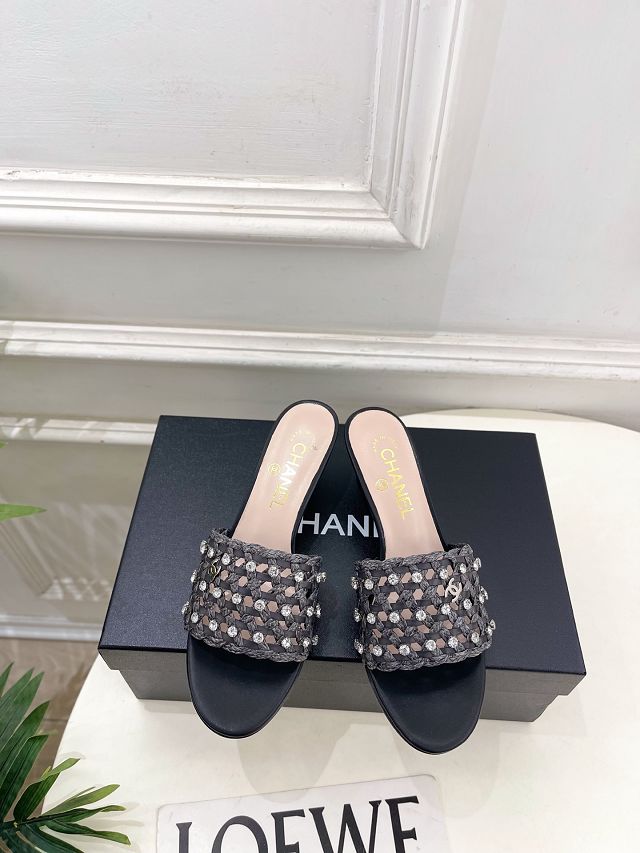CC original tweed 45mm mules CH00373