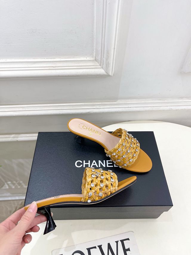 CC original tweed 45mm mules CH00373