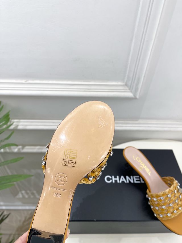 CC original tweed 45mm mules CH00373