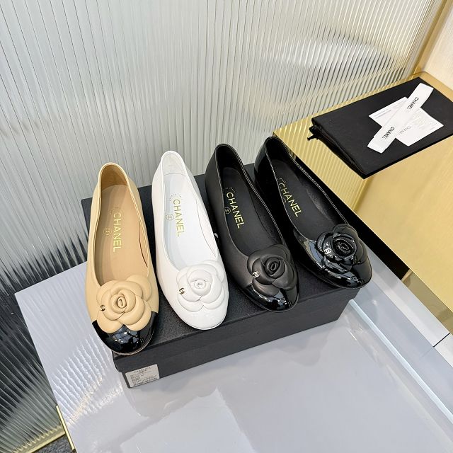 CC original lambskin ballet flats CH00395