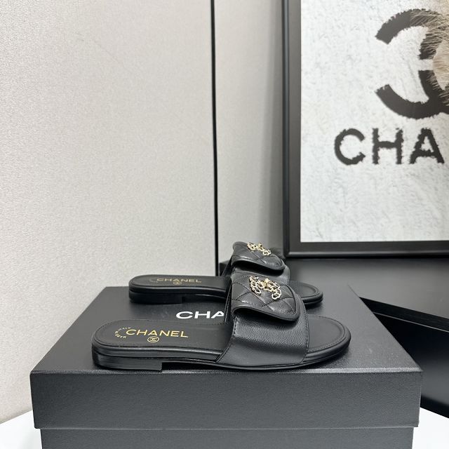 CC original lambskin mules CH00378