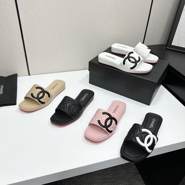 CC original lambskin mules CH00383