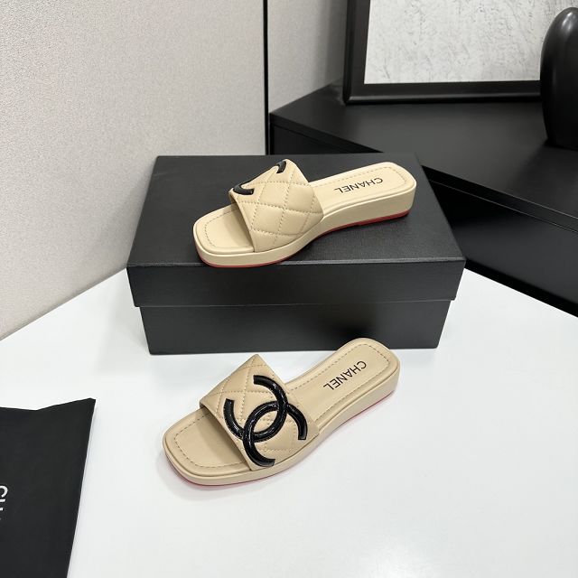 CC original lambskin mules CH00383