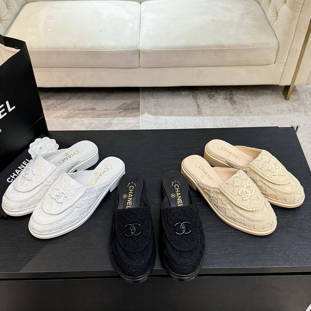 CC original raffia mules CH00389