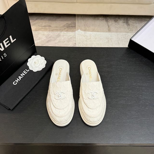 CC original raffia mules CH00389