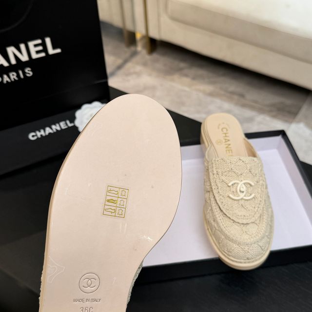 CC original raffia mules CH00389