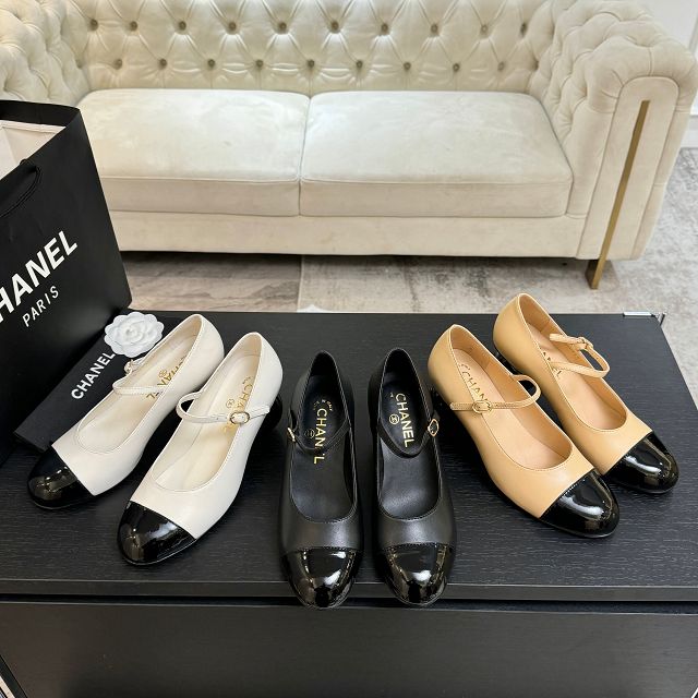 CC original lambskin mary janes CH00449