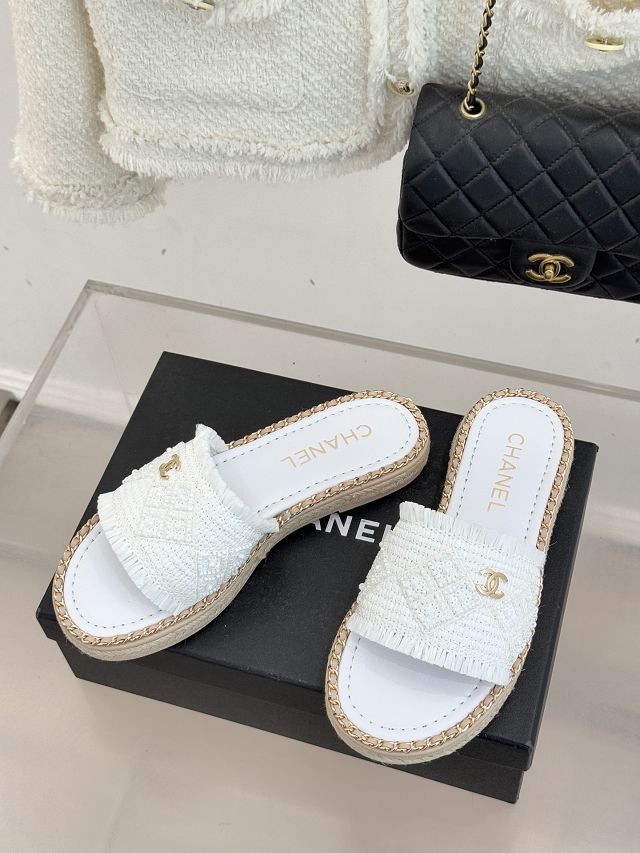CC original raffia mules CH00454