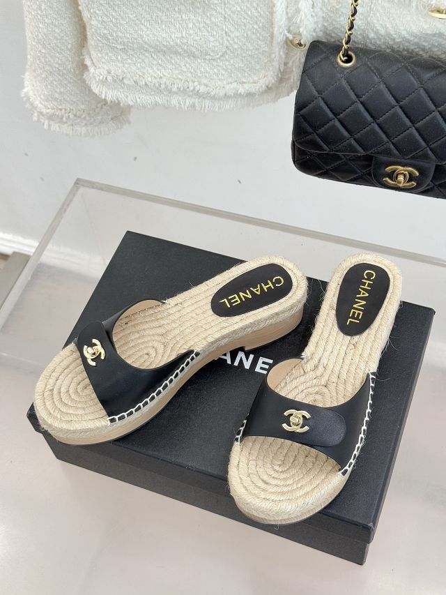 CC original raffia mules CH00455