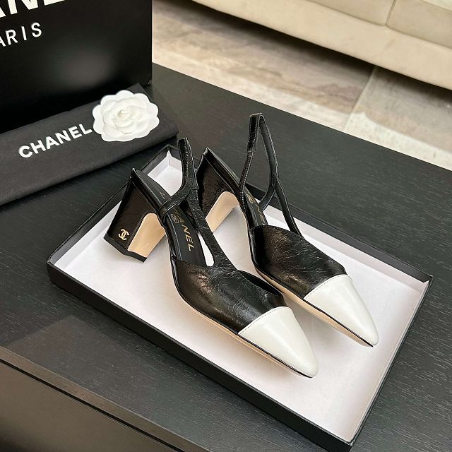 CC original lambskin 65mm slingbacks CH00494