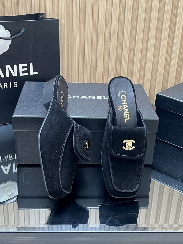 CC original lambskin mules CH00485