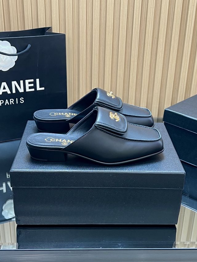 CC original lambskin mules CH00485