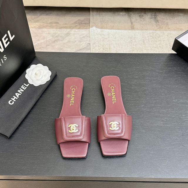 CC original lambskin mules CH00490