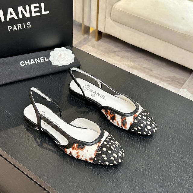 CC original lambskin slingbacks CH00484