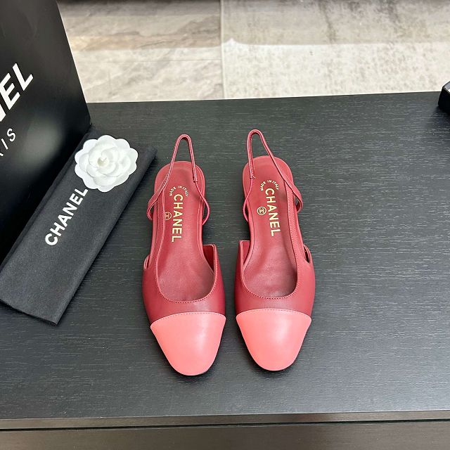 CC original lambskin slingbacks CH00484