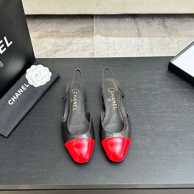 CC original lambskin slingbacks CH00484