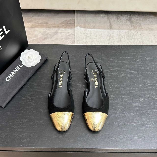 CC original lambskin slingbacks CH00484