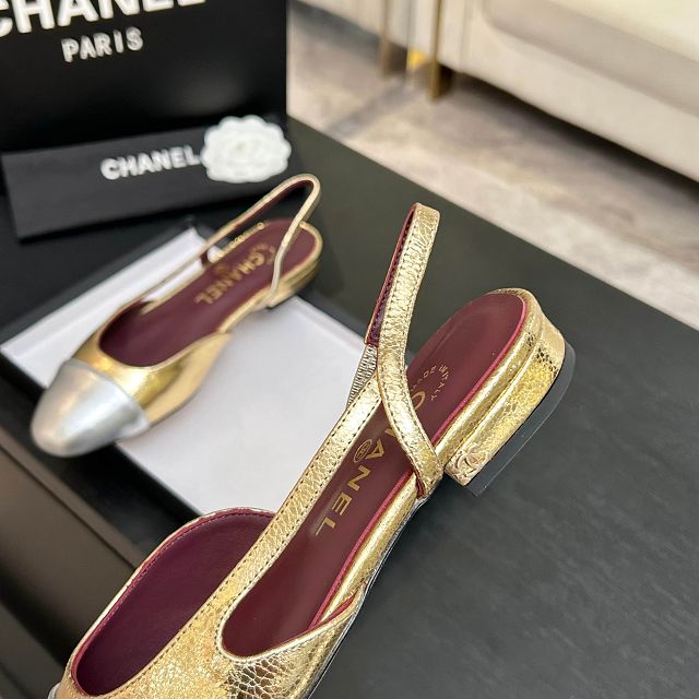 CC original lambskin slingbacks CH00484