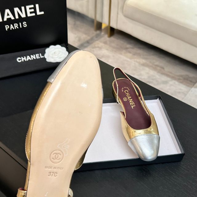CC original lambskin slingbacks CH00484