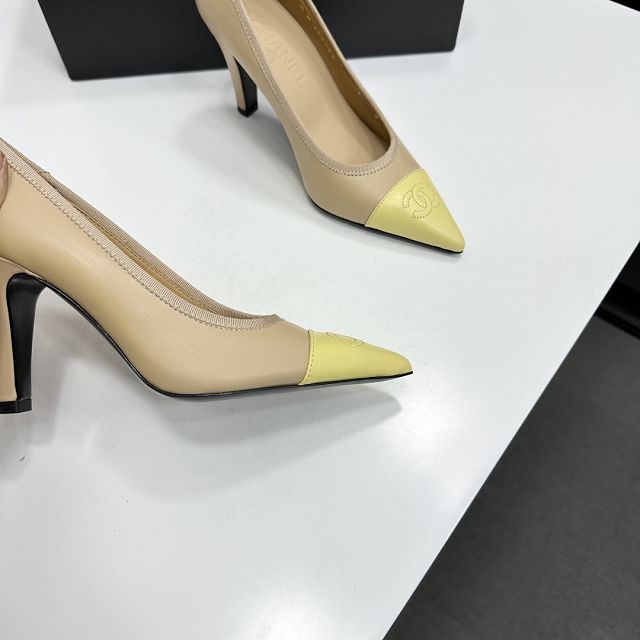 CC original lambskin 90mm pumps CH00504