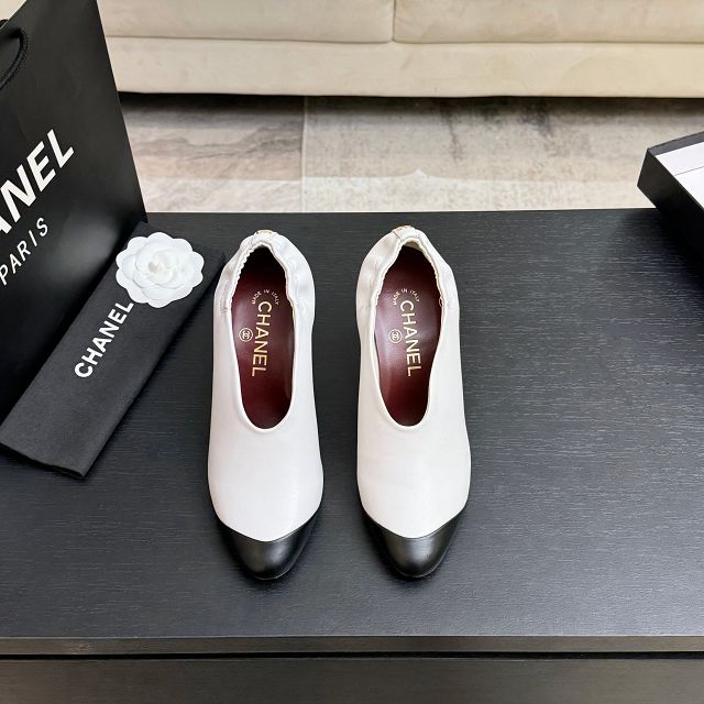 CC original lambskin 75mm pumps CH00528