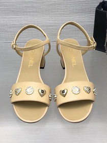 CC lambskin 45mm sandal CH0136